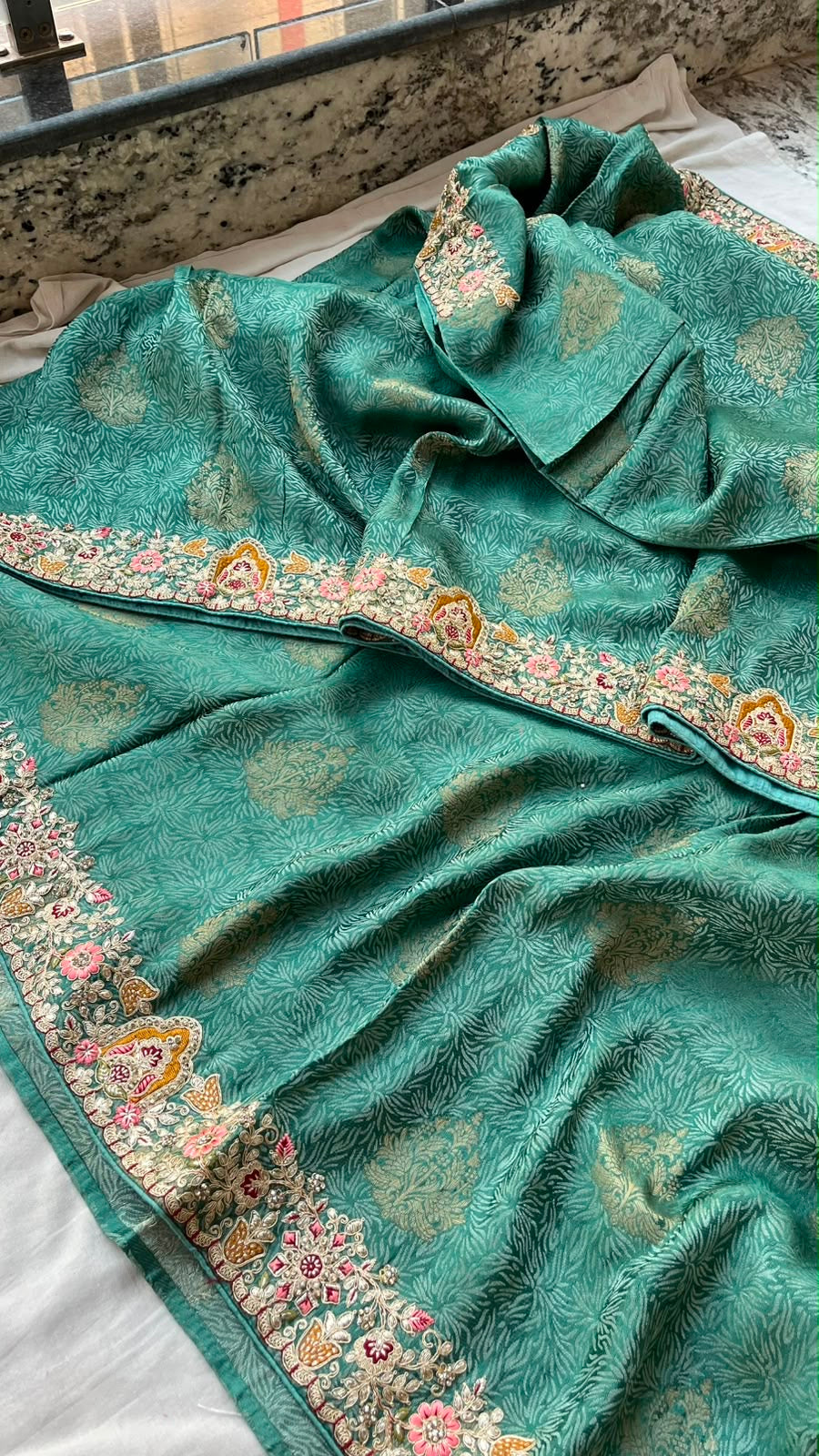 Designer Indian Saree - product view 7 | Desi Clothing USA