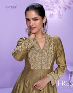 Silk Salwar Kameez Set - product view 6 | Desi Clothing USA