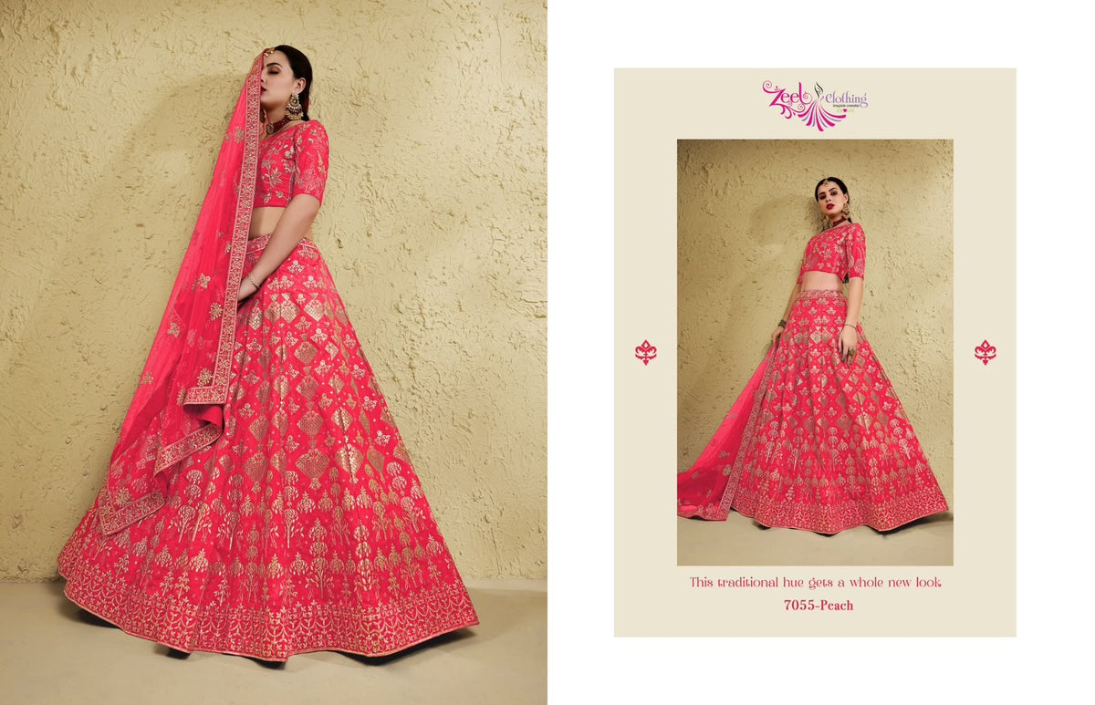 Embroidered Lehenga Choli - product view 8 | Desi Clothing USA