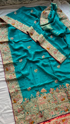 Designer Indian Saree - product view 7 | Desi Clothing USA