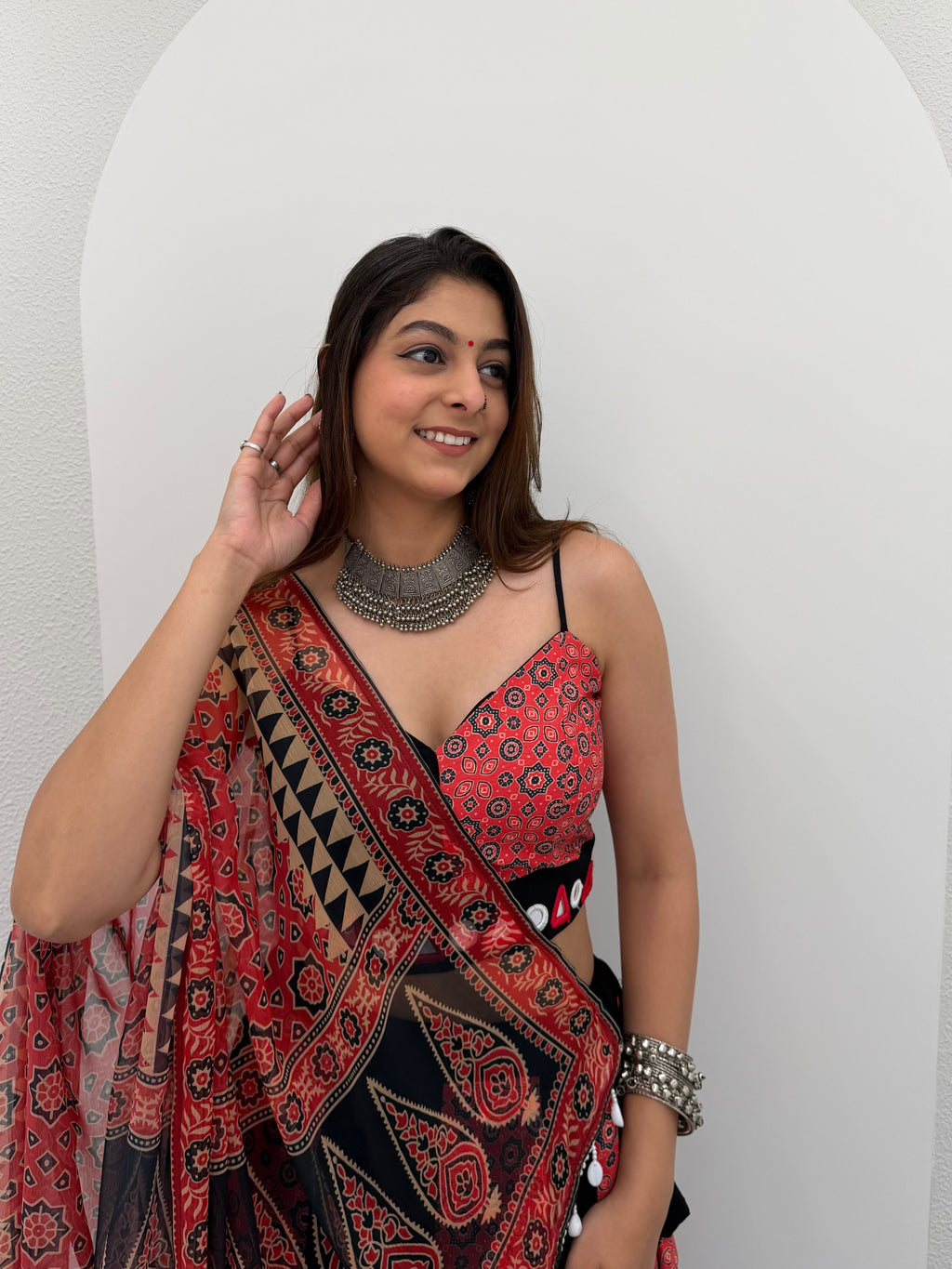 Embroidered Lehenga Choli - product view 7 | Desi Clothing USA