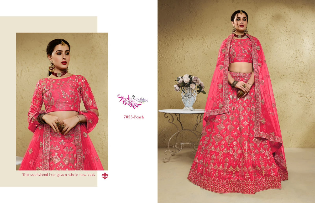 Embroidered Lehenga Choli - product view 9 | Desi Clothing USA