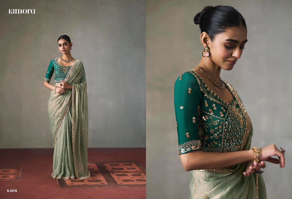 Designer Indian Saree - product view 8 | Desi Clothing USA