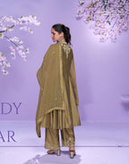 Silk Salwar Kameez Set - product view 8 | Desi Clothing USA