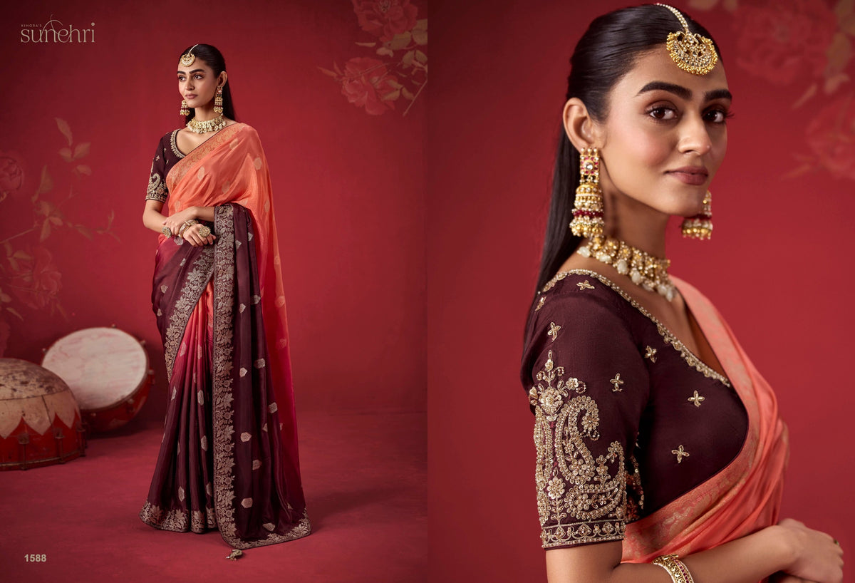 Designer Indian Saree - product view 9 | Desi Clothing USA